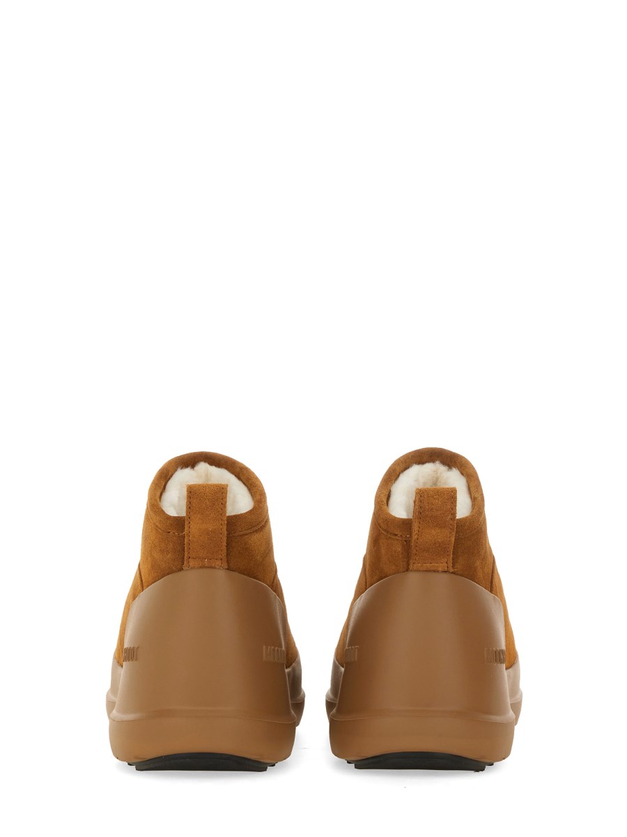 MOON BOOT STIVALE LUNA LOW IN PELLE SCAMOSCIATA