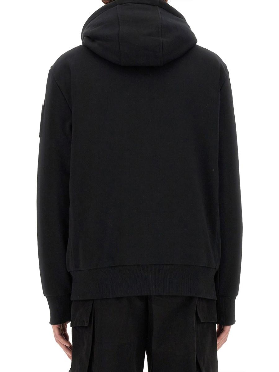 MOOSE KNUCKLES FELPA CON ZIP IN COTONE