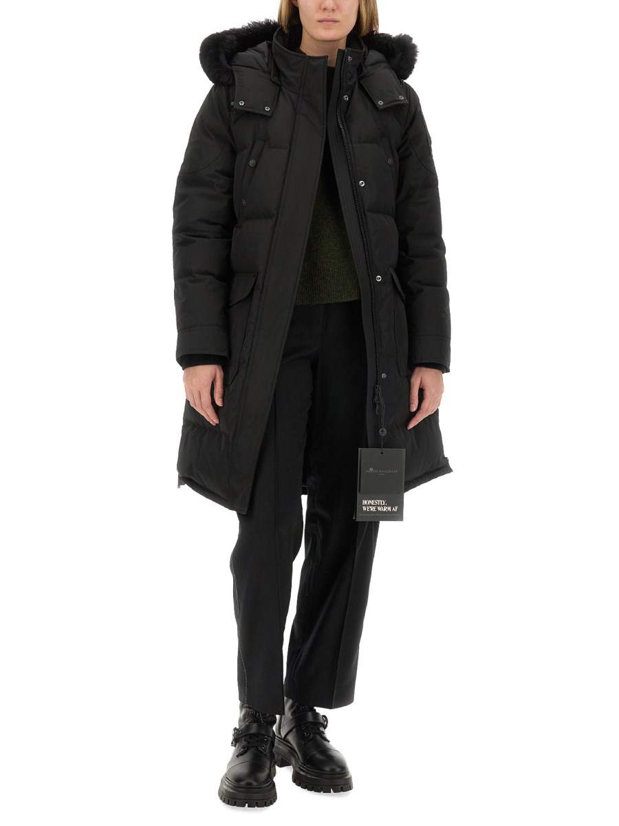 MOOSE KNUCKLES PARKA CON CAPPUCCIO IN SHEARLING