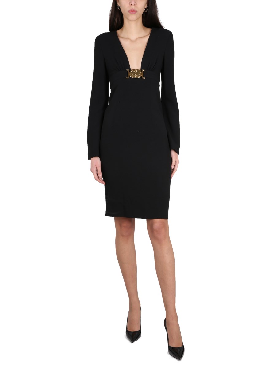 MOSCHINO ABITO CON CINTURA LOGATA