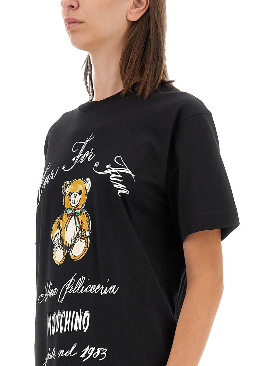MOSCHINO ABITO IN COTONE CON LOGO
