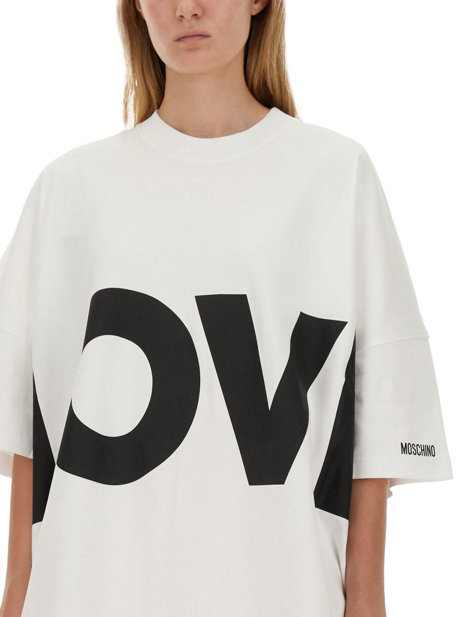 MOSCHINO ABITO IN INTERLOCK DI COTONE LOVE