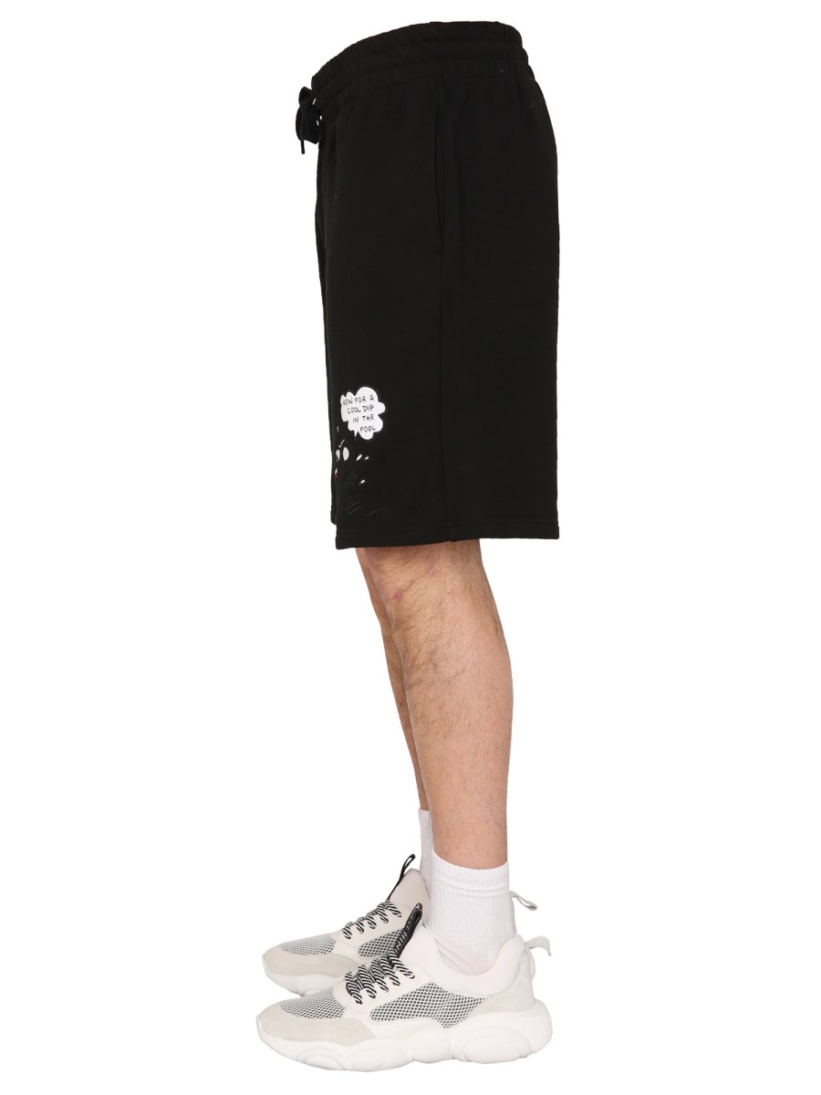 MOSCHINO BERMUDA COMICS CHARACTERS IN COTONE