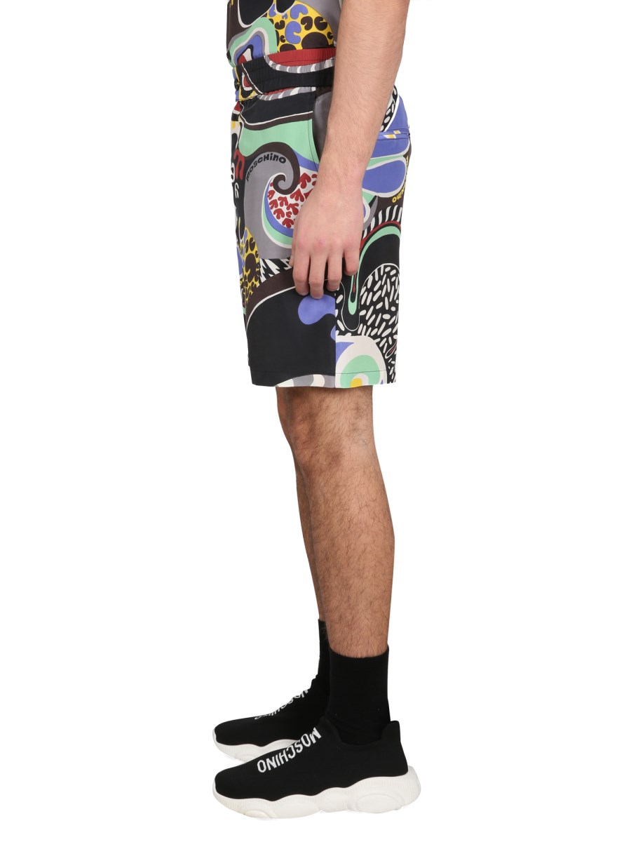 MOSCHINO BERMUDA PSYCHEDELIC PRINT