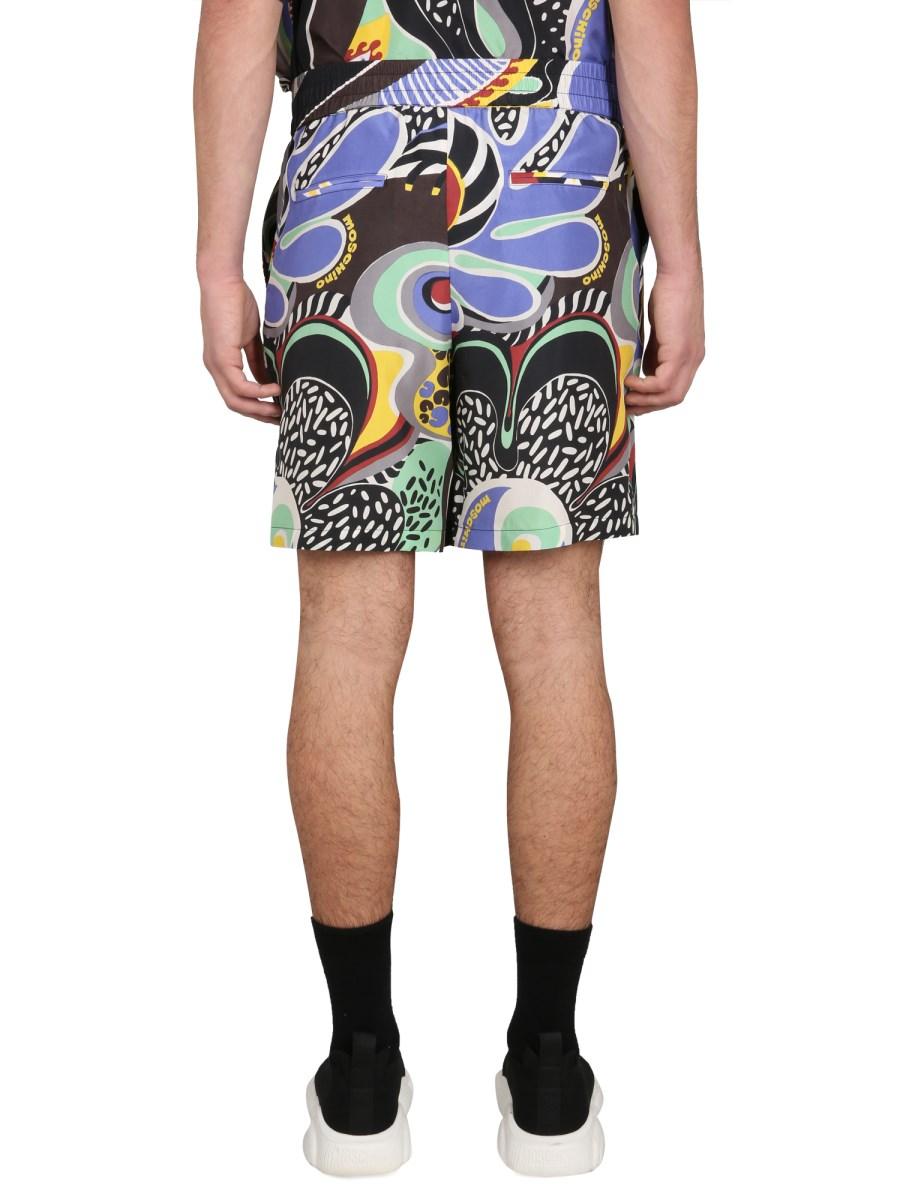 MOSCHINO BERMUDA PSYCHEDELIC PRINT