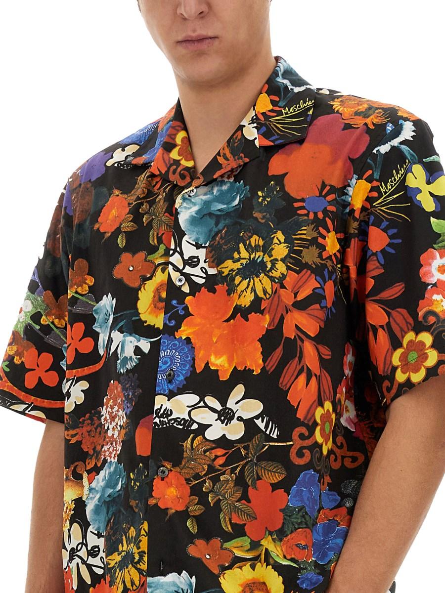 MOSCHINO CAMICIA CON MOTIVO FLOREALE