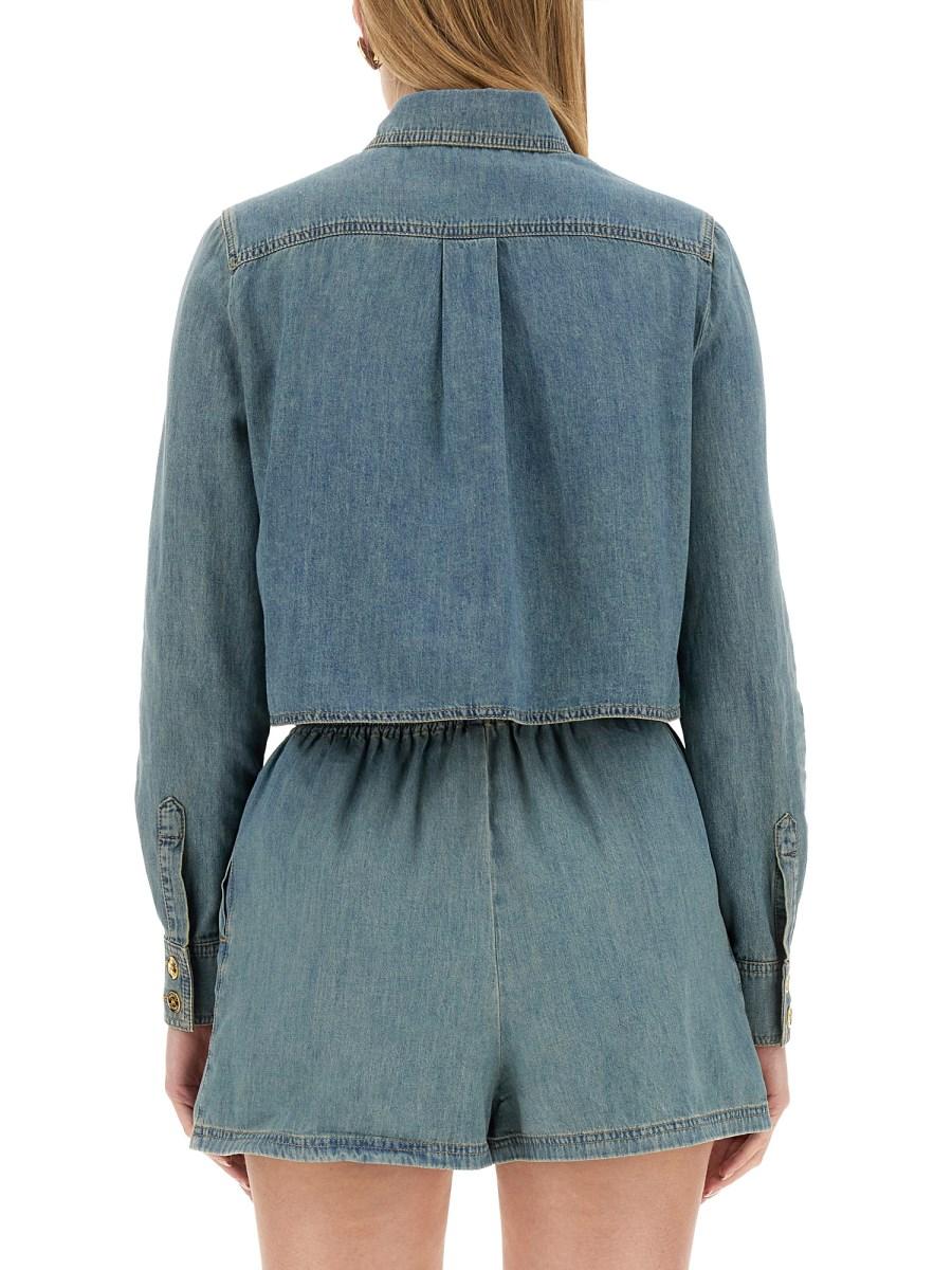 MOSCHINO CAMICIA IN DENIM