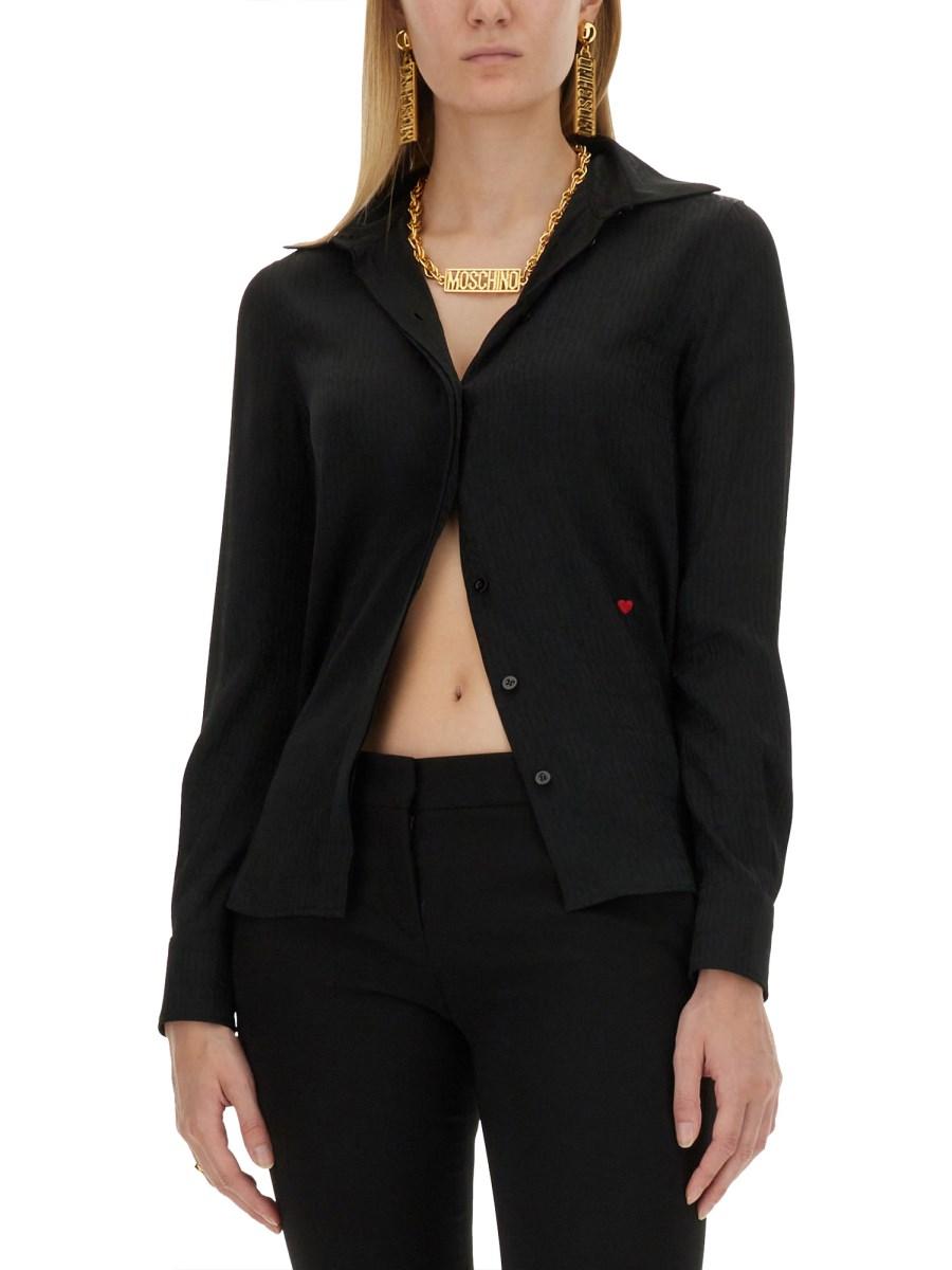 MOSCHINO CAMICIA IN MISTO SETA