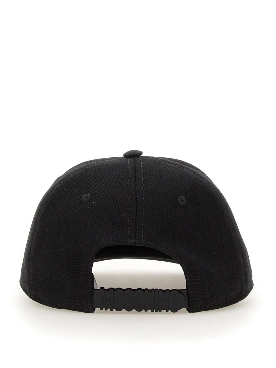 MOSCHINO CAPPELLO DA BASEBALL IN COTONE CON LOGO
