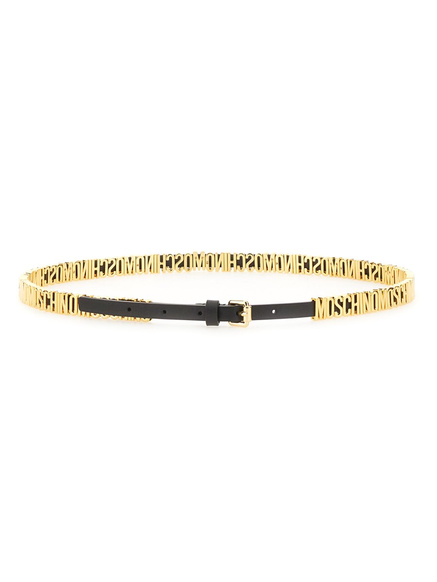 MOSCHINO CINTURA CON LOGO LETTERING