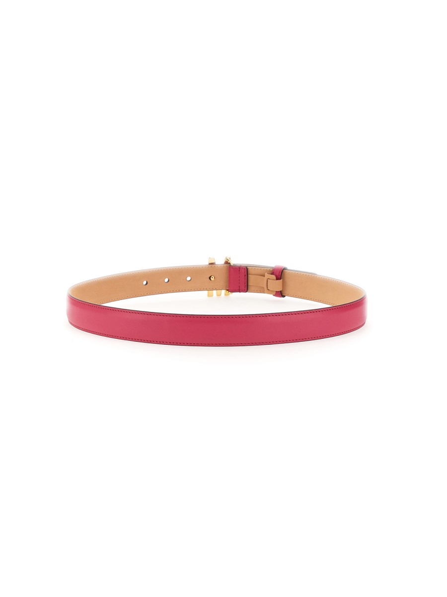 MOSCHINO CINTURA CON LOGO M IN PELLE