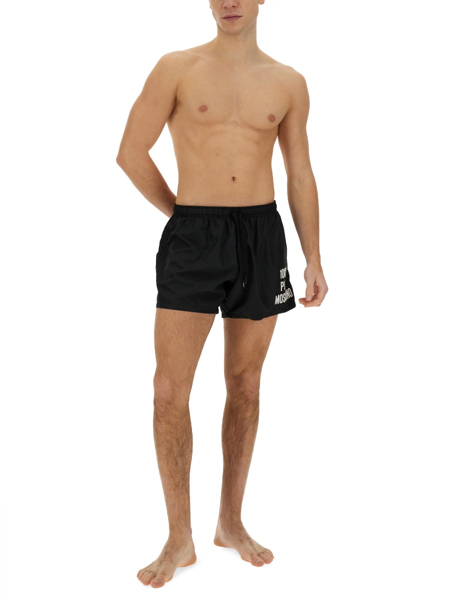 MOSCHINO COSTUME DA BAGNO CON LOGO