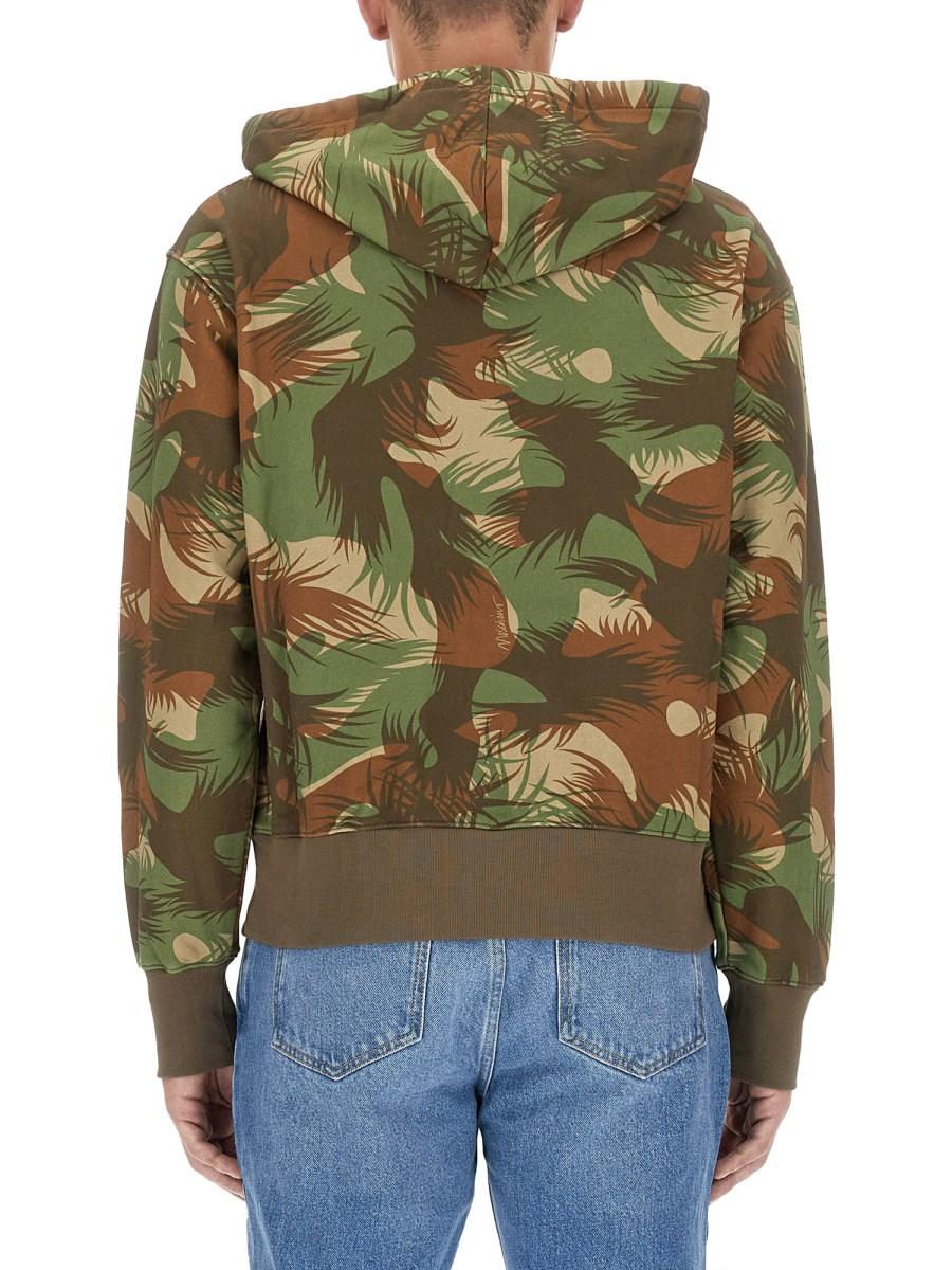 MOSCHINO FELPA CAMOUFLAGE IN COTONE