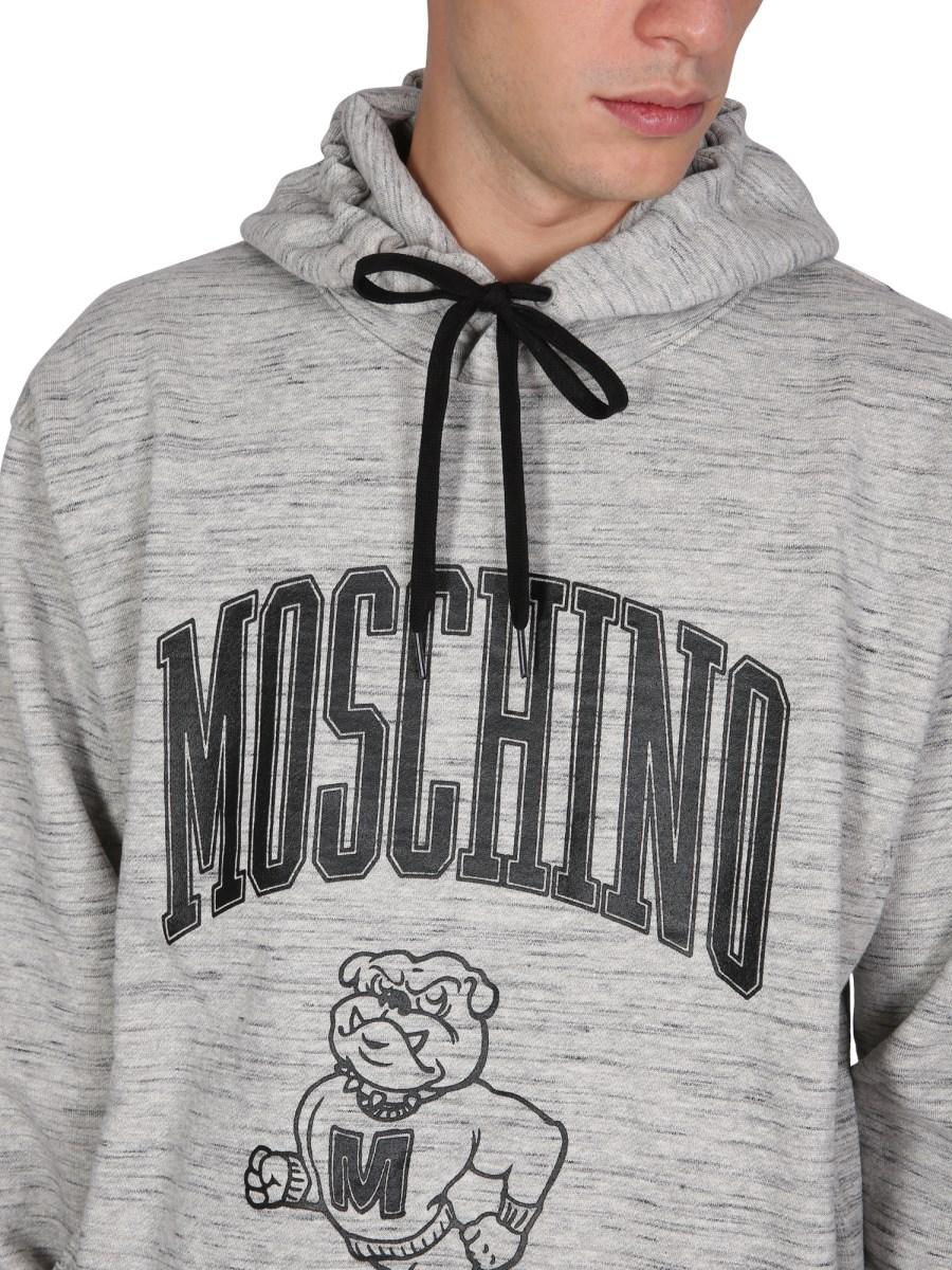 MOSCHINO FELPA CON STAMPA LOGO