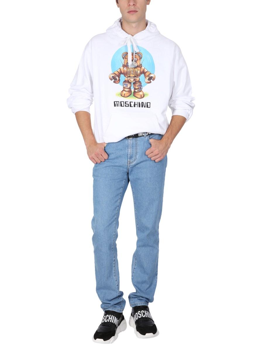 MOSCHINO FELPA CON STAMPA TEDDY