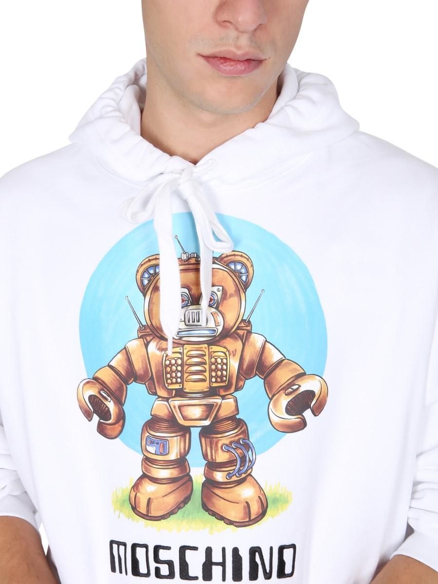 MOSCHINO FELPA CON STAMPA TEDDY