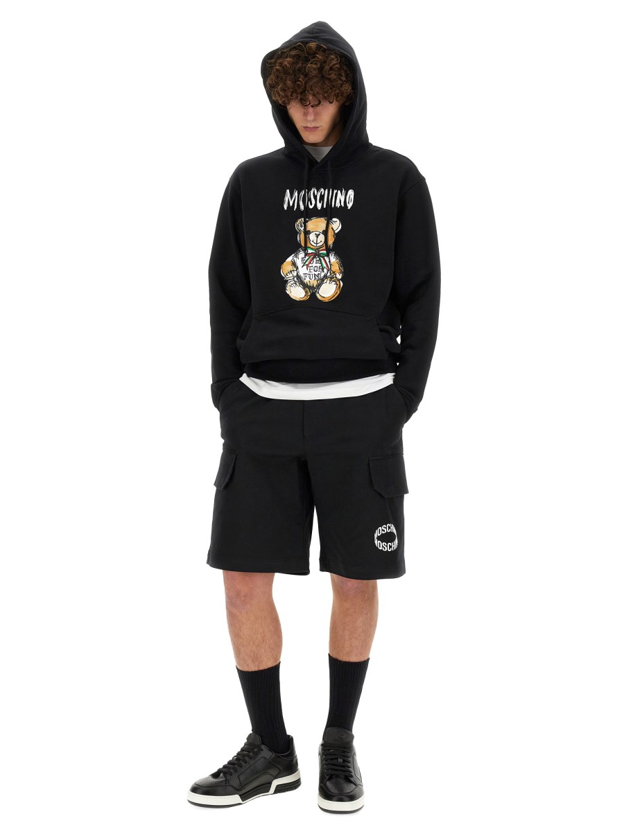 MOSCHINO FELPA "DRAWN TEDDY BEAR"