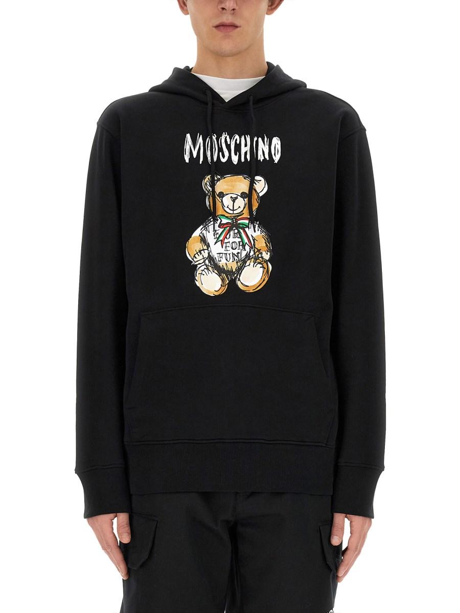 MOSCHINO FELPA "DRAWN TEDDY BEAR"