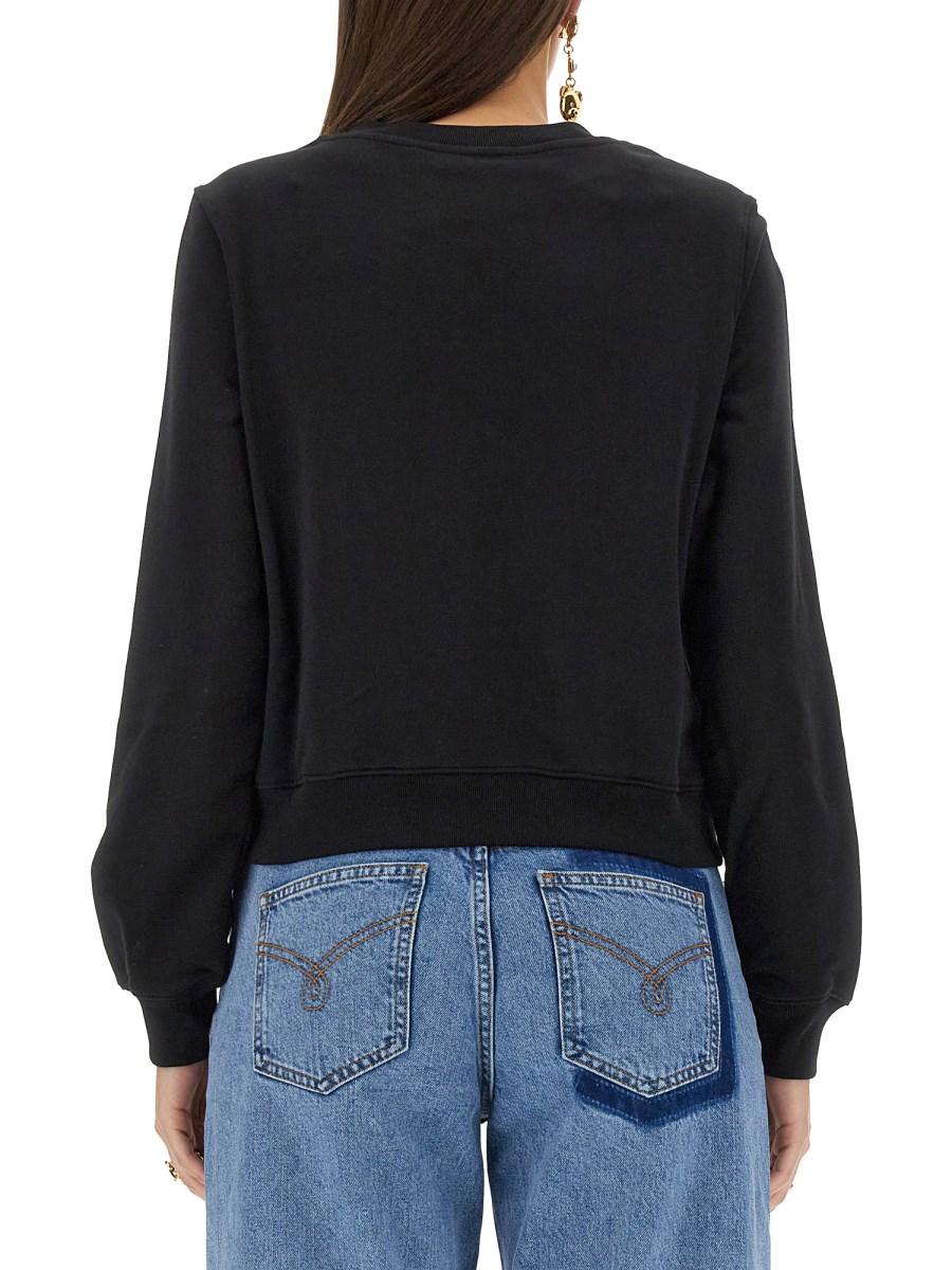 MOSCHINO FELPA IN COTONE CON LOGO