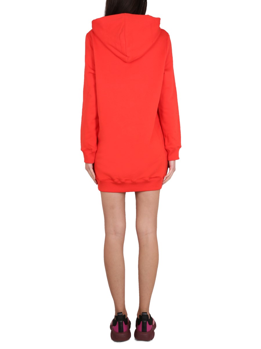 MOSCHINO FELPA IN COTONE CON STAMPA LOGO