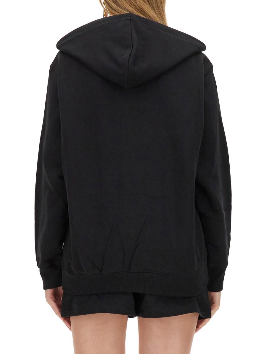 MOSCHINO FELPA IN COTONE CON STAPA LOGO