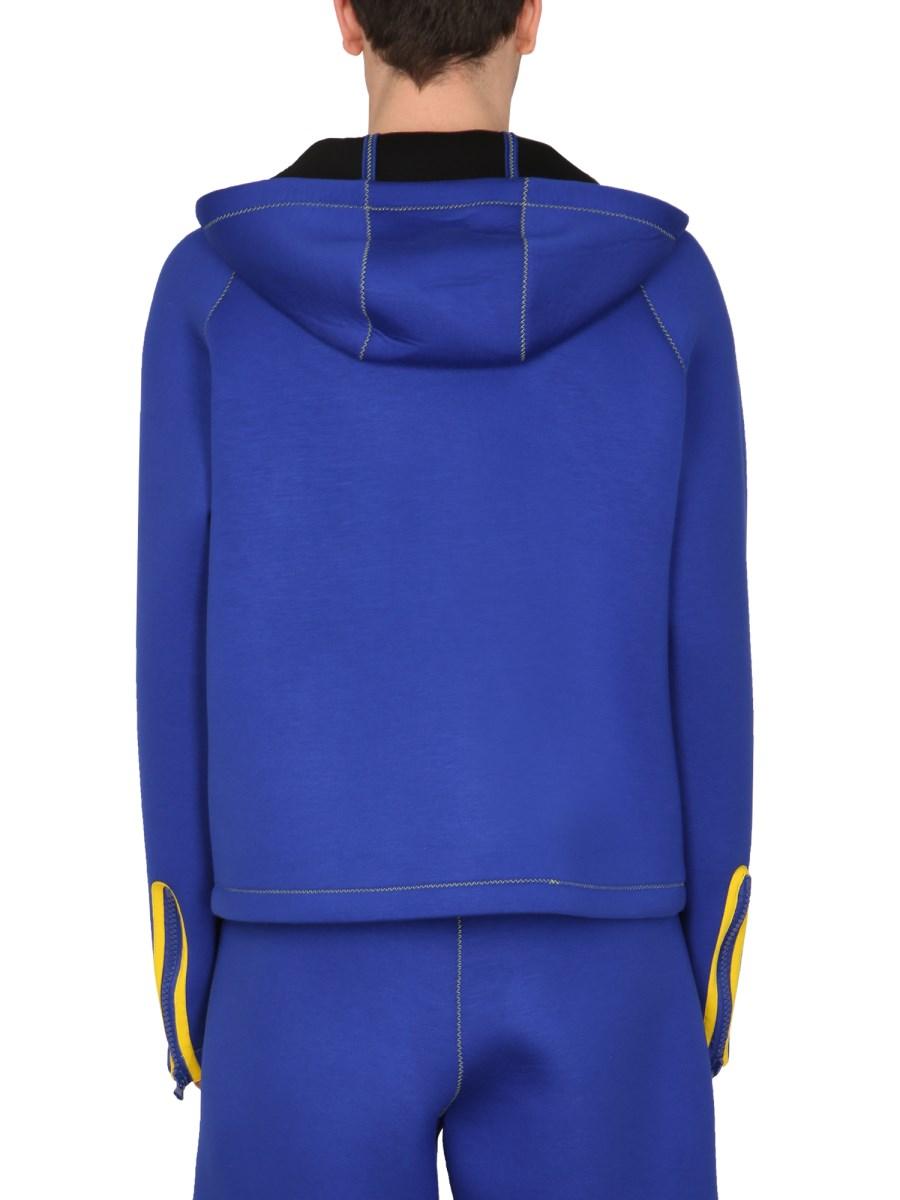 MOSCHINO FELPA IN NEOPRENE CON LOGO SURF