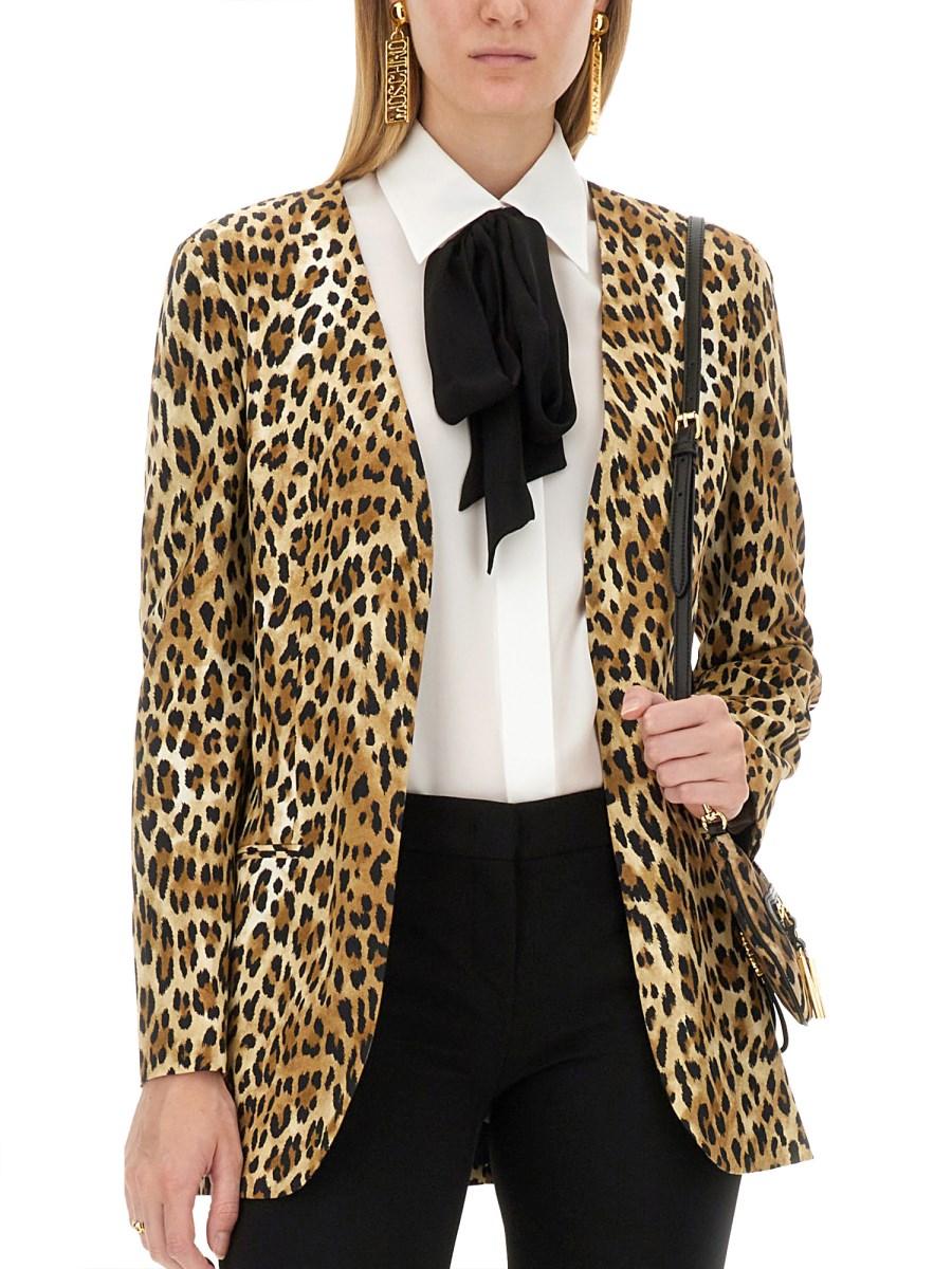 MOSCHINO GIACCA CON MOTIVO ANIMALIER