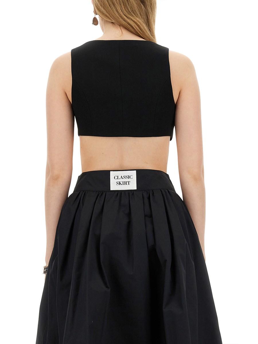 MOSCHINO GILET CON ROSA