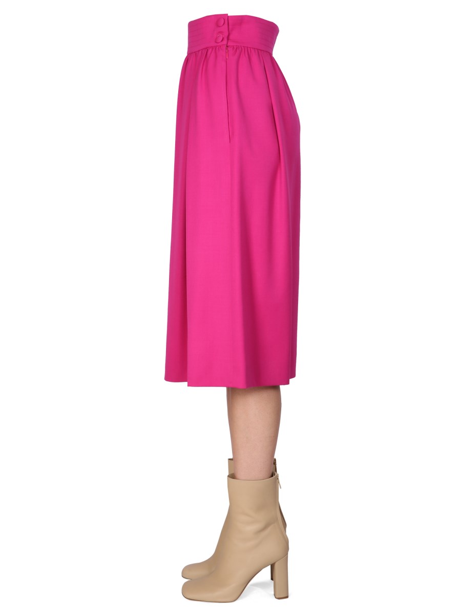 MOSCHINO GONNA MIDI SVASATA IN LANA