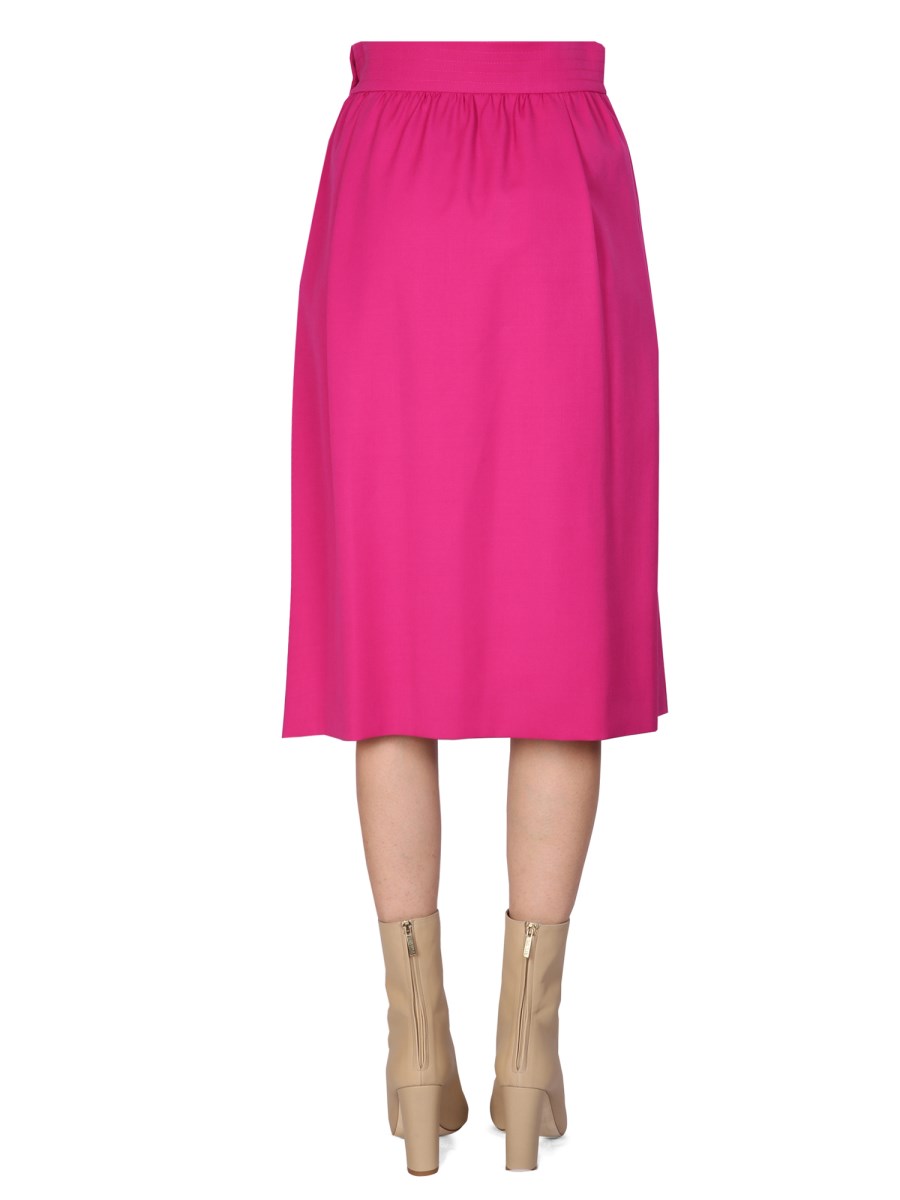 MOSCHINO GONNA MIDI SVASATA IN LANA