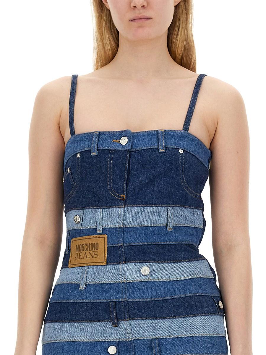 MOSCHINO JEANS ABITO IN DENIM