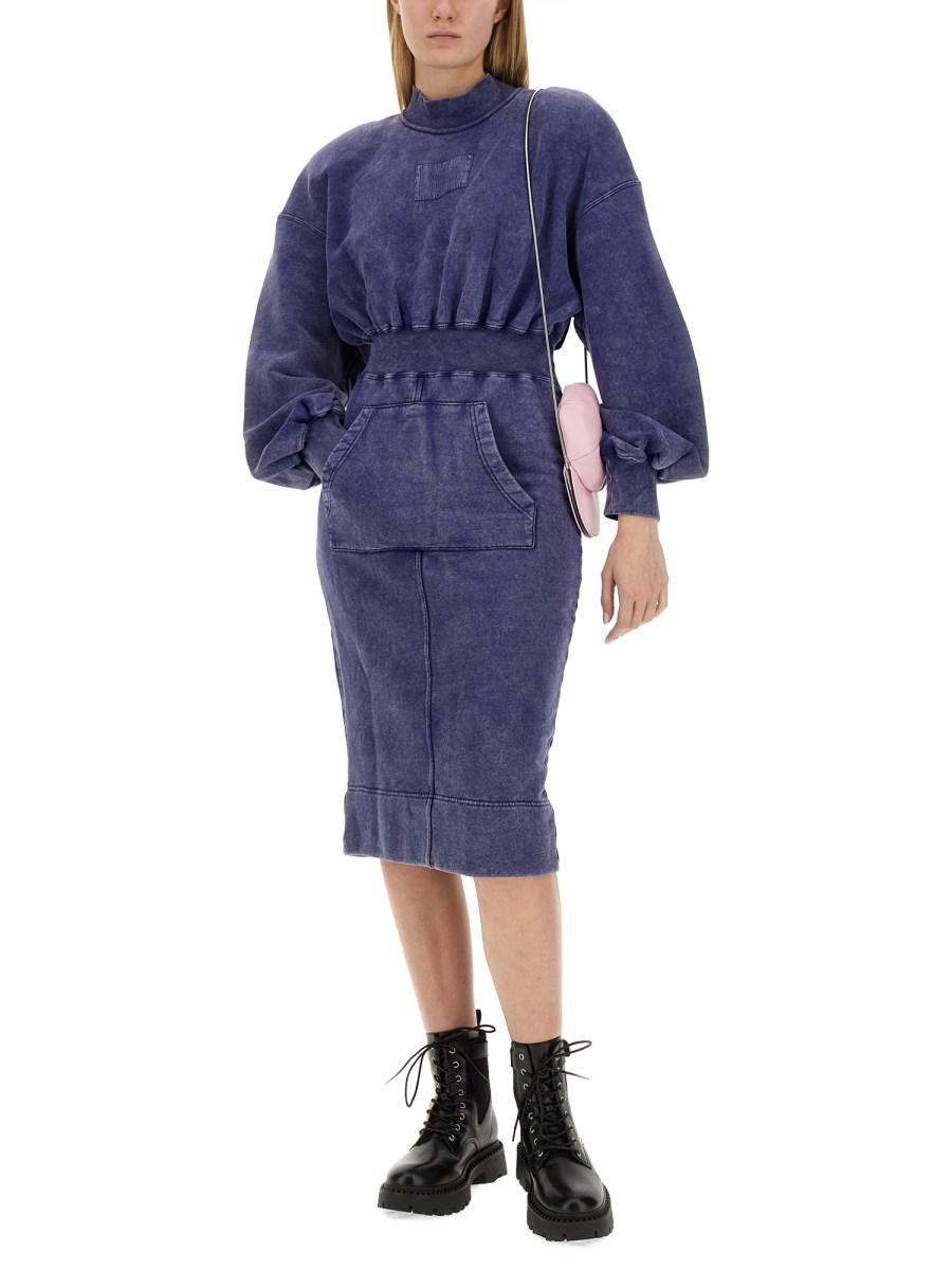 MOSCHINO JEANS ABITO IN FELPA DI COTONE