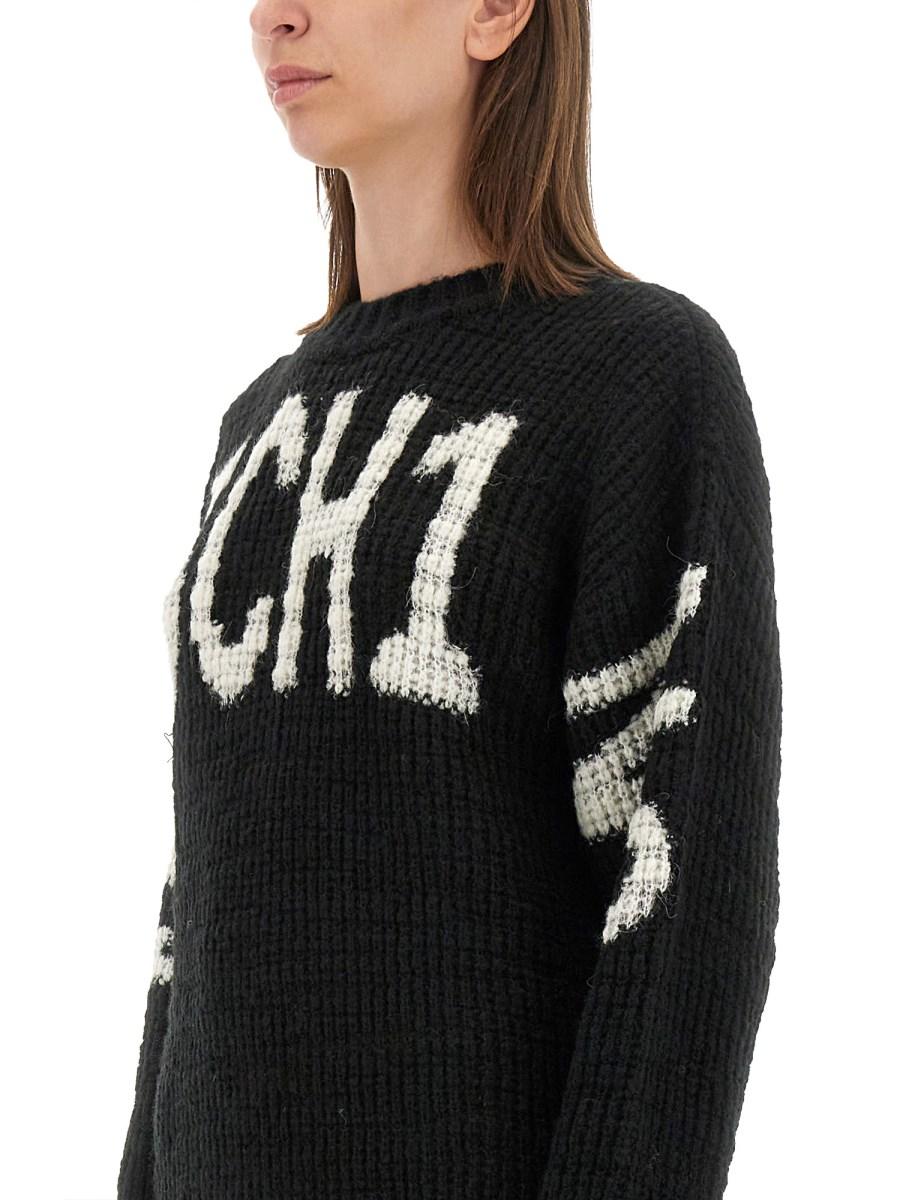 MOSCHINO JEANS ABITO MINI IN MAGLIA DI LANA
