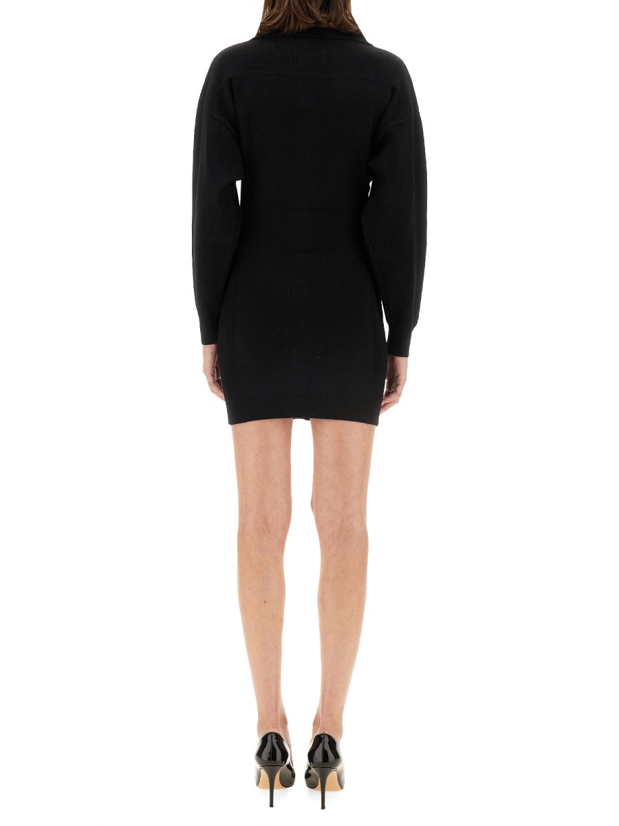 MOSCHINO JEANS ABITO MINI IN MAGLIA DI VISCOSA
