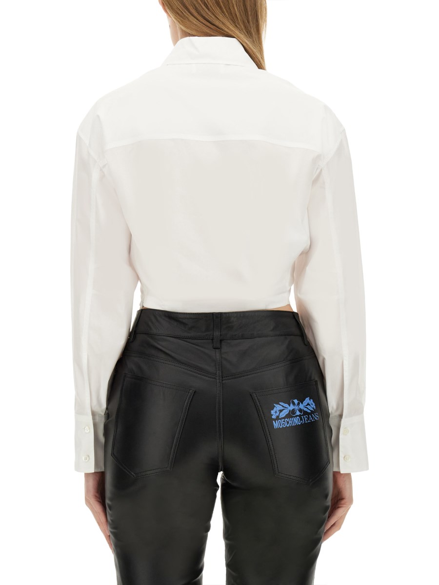 MOSCHINO JEANS CAMICIA CROPPED