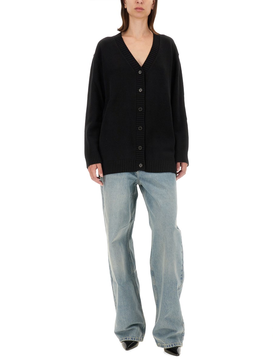 MOSCHINO JEANS CARDIGNA IN MAGLIA