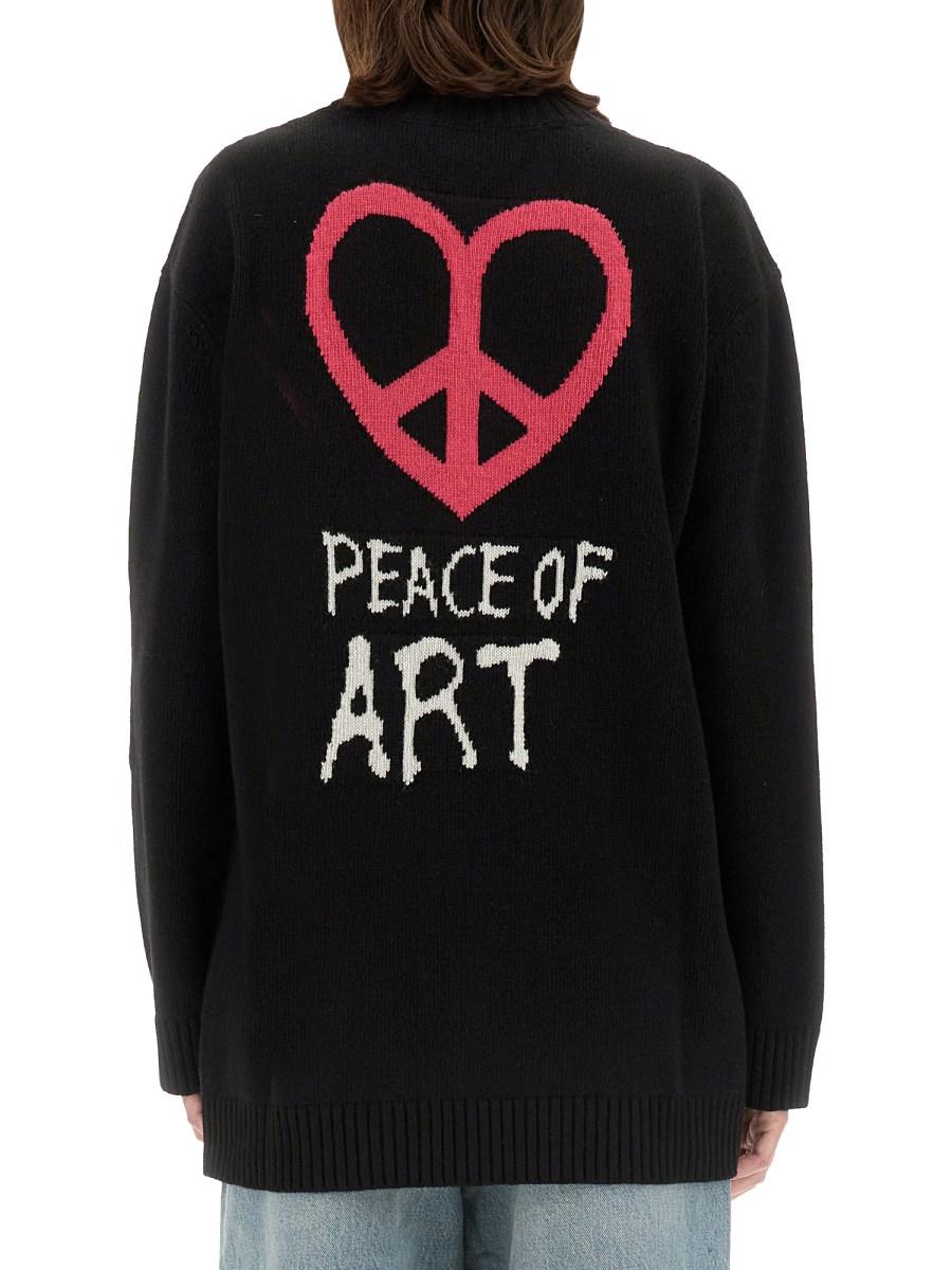 MOSCHINO JEANS CARDIGNA IN MAGLIA