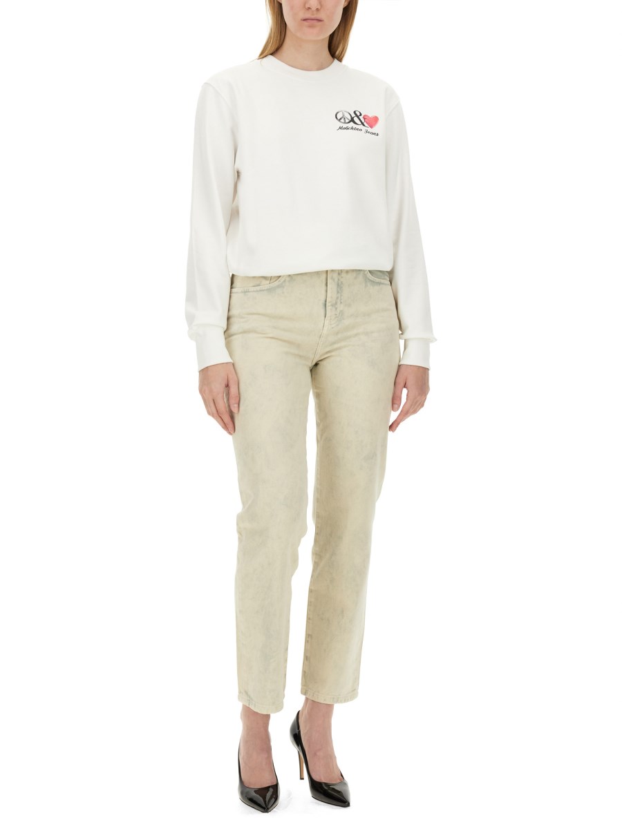 MOSCHINO JEANS FELPA CON LOGO