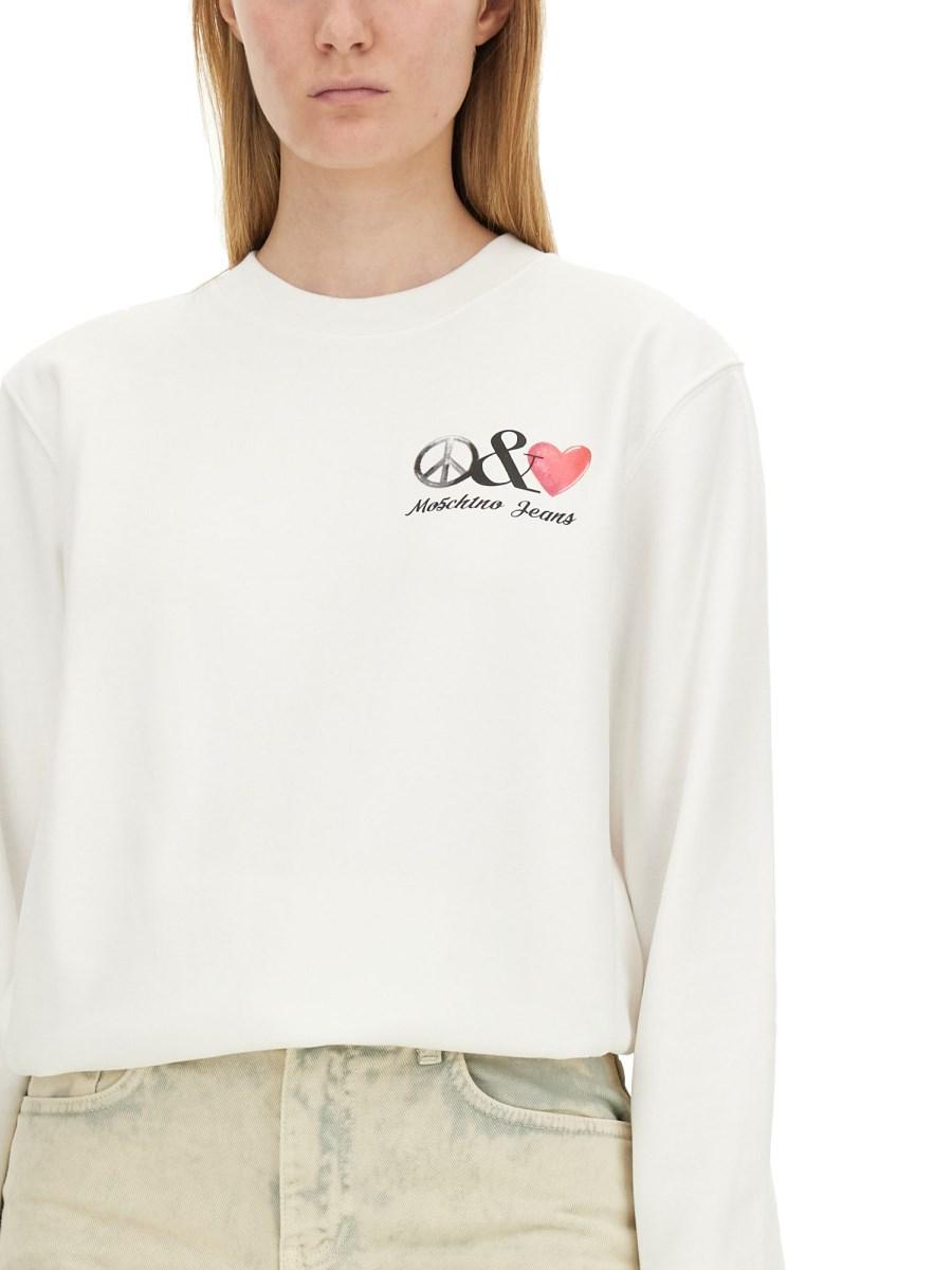 MOSCHINO JEANS FELPA CON LOGO