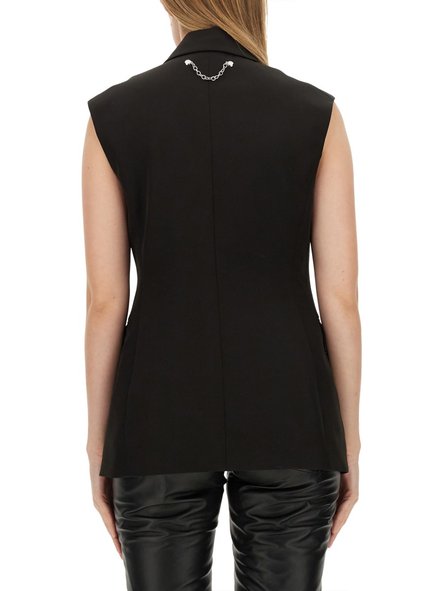 MOSCHINO JEANS GILET MONOPETTO