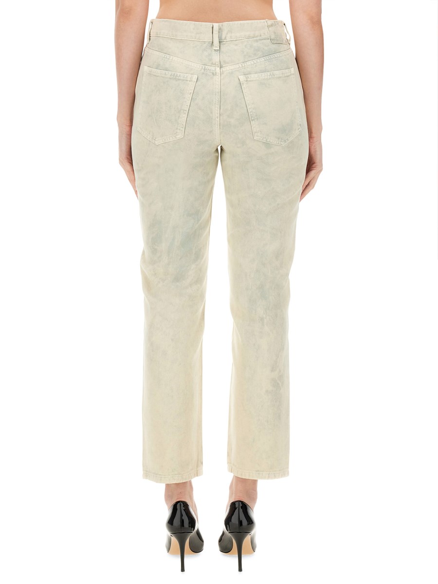 MOSCHINO JEANS JEANS CROPPED IN DENIM