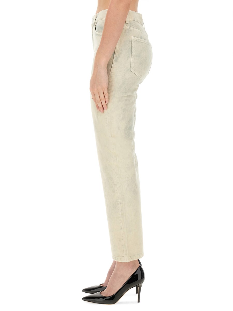 MOSCHINO JEANS JEANS CROPPED IN DENIM