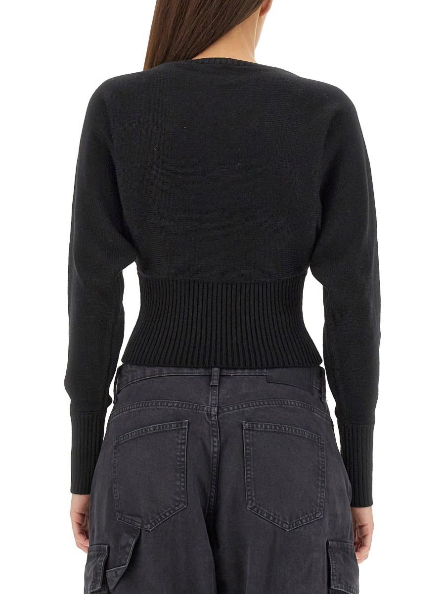 MOSCHINO JEANS MAGLIA PEACE SYMBOL IN MISTO LANA