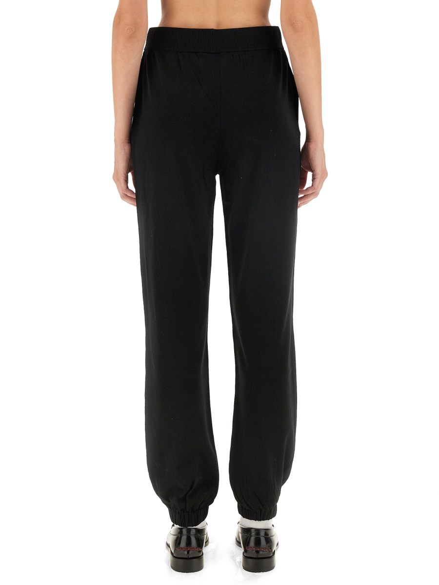 MOSCHINO JEANS PANTALONE JOGGING IN LANA CON LOGO