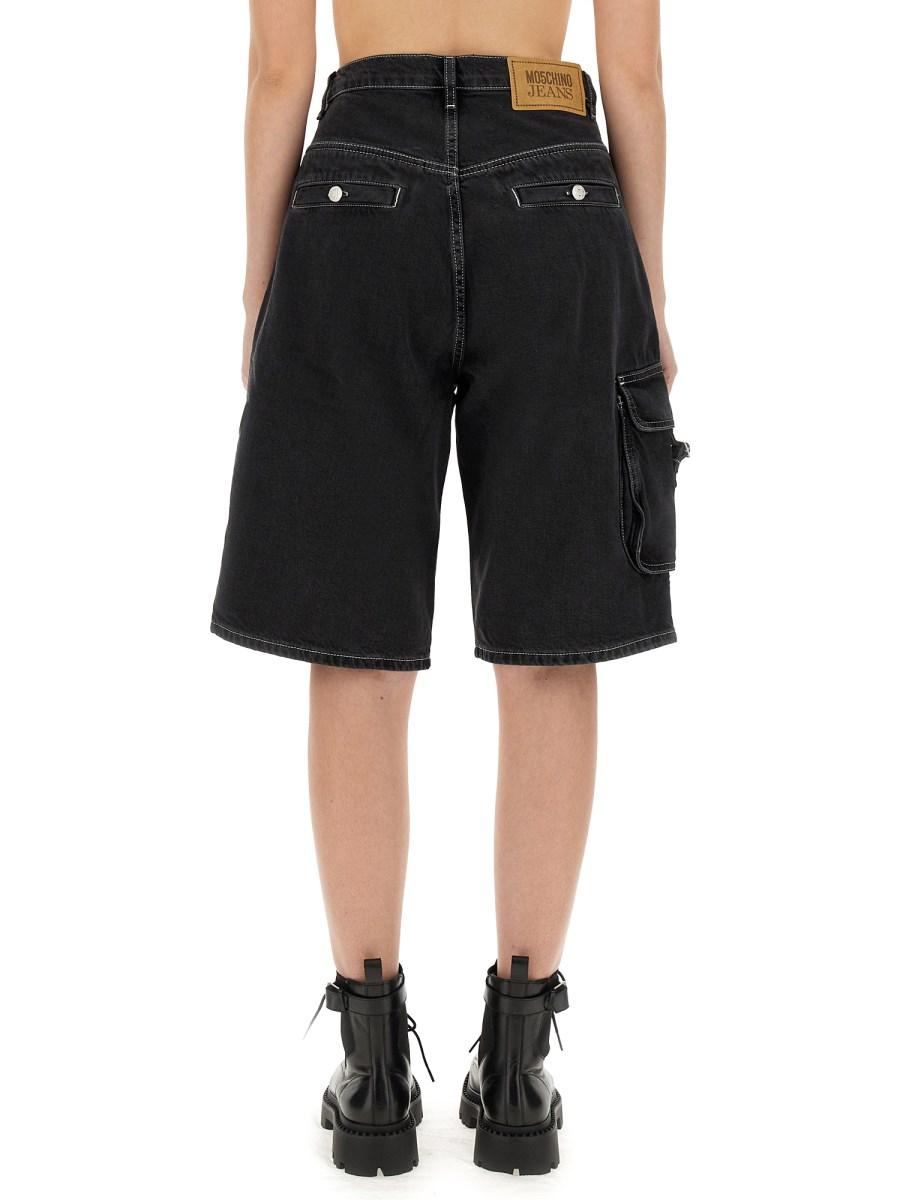MOSCHINO JEANS SHORT CARGO IN DENIM