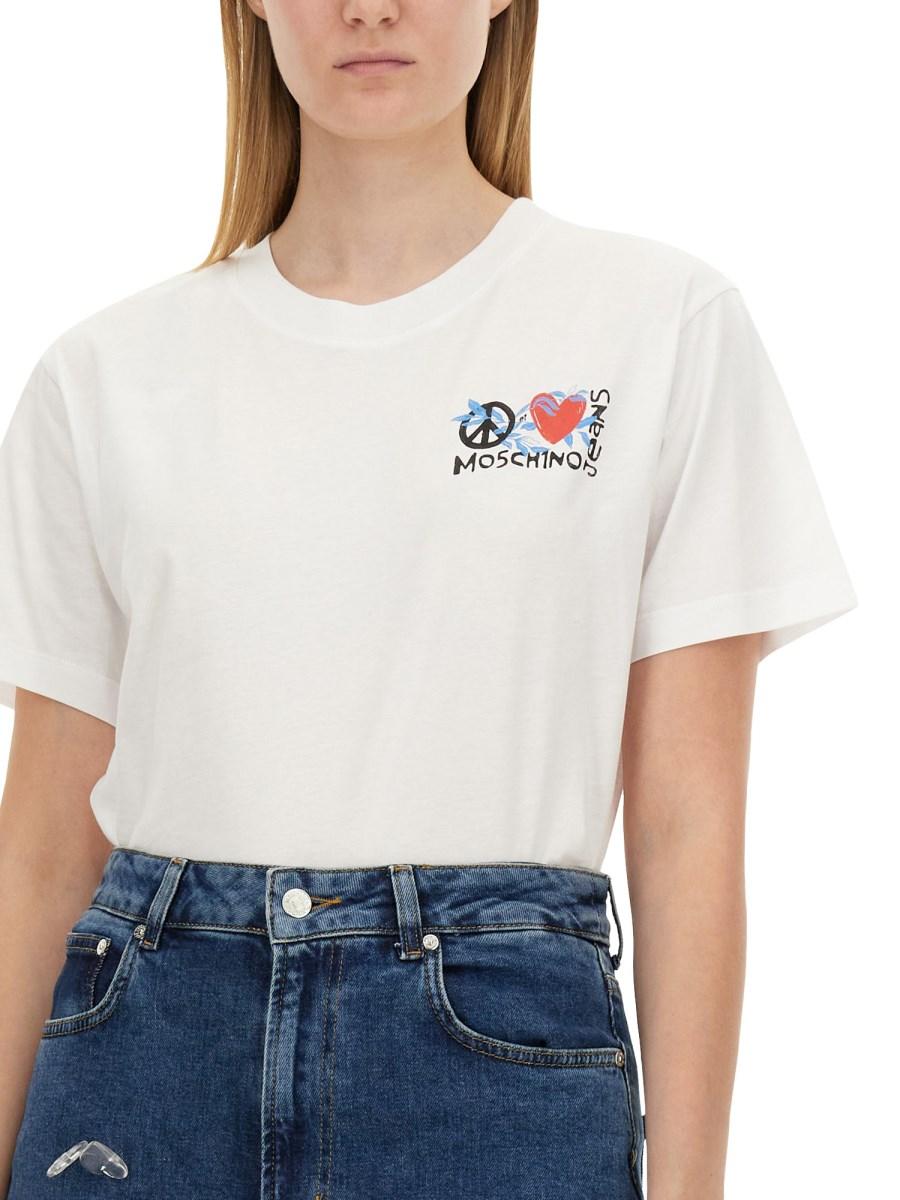MOSCHINO JEANS T-SHIRT CON LOGO