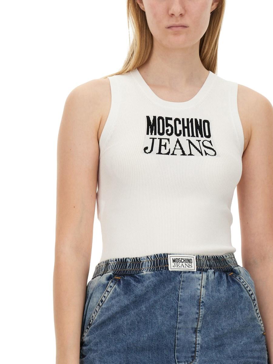 MOSCHINO JEANS TOP CON LOGO