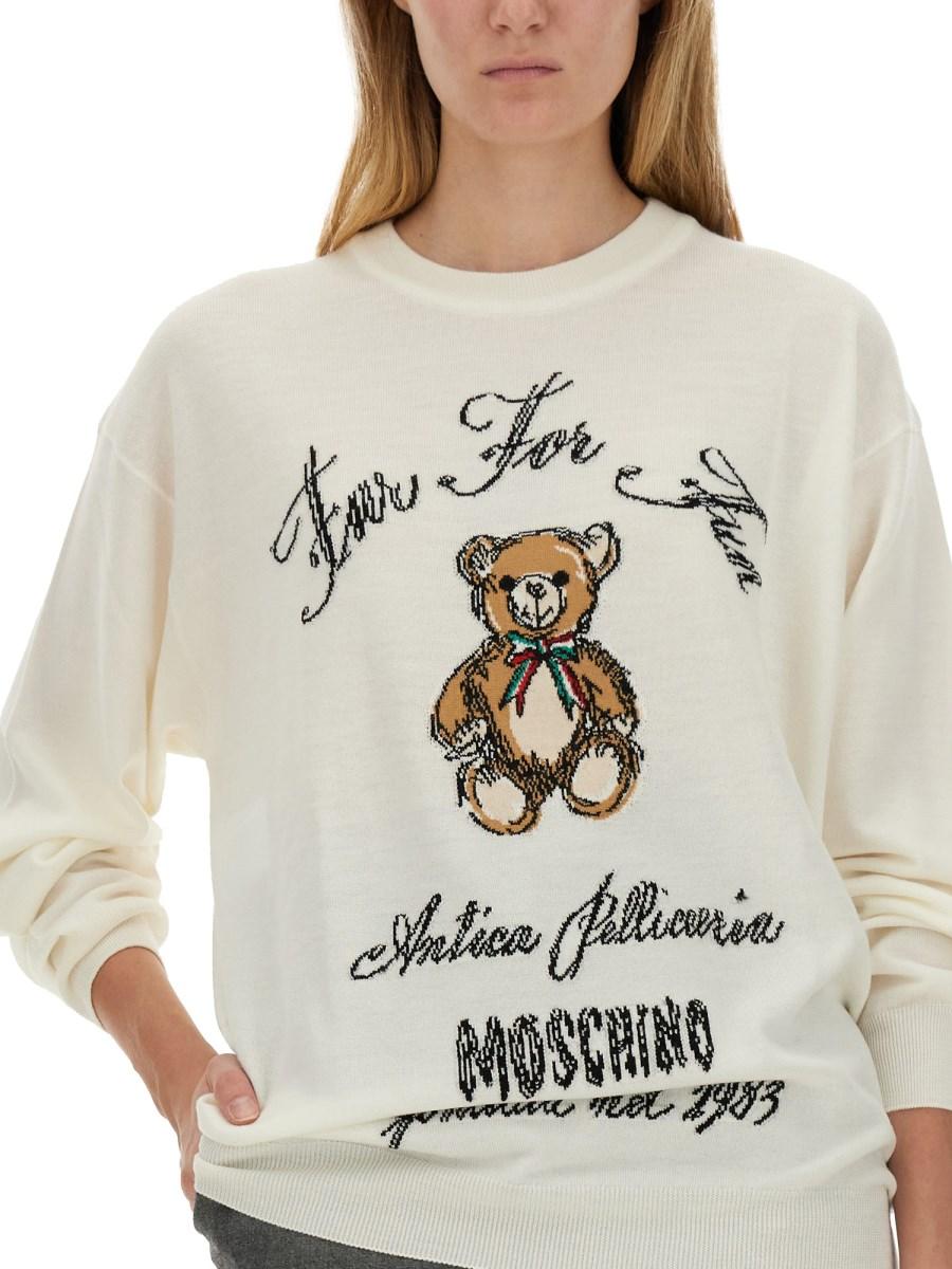 MOSCHINO MAGLIA IN LANA CON LOGO