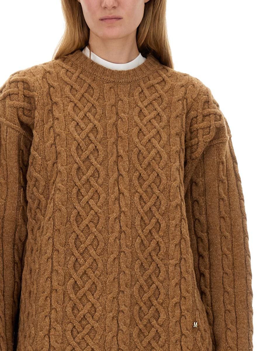 MOSCHINO MAGLIA OVERSIZE FIT IN LANA VERGINE