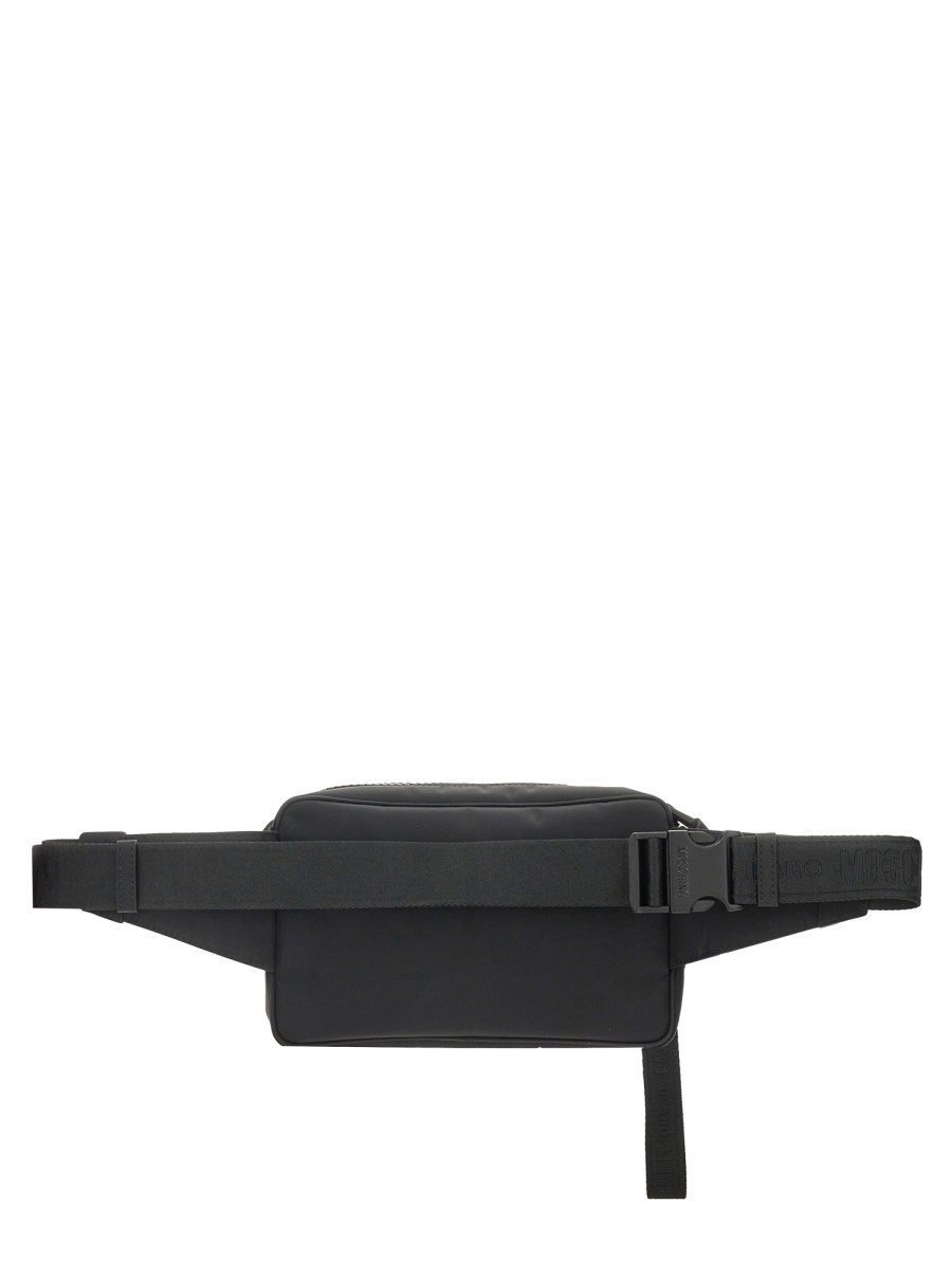 MOSCHINO MARSUPIO IN NYLON CON LOGO LETTERING